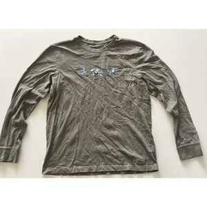 Life is Good Men's Size M Crusher Tee Long Sleeve Not Easy Not Perfect Good